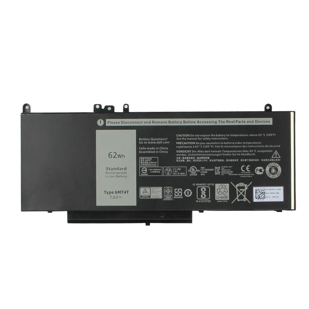 Сменный аккумулятор 6MT4T для DELL Latitude E5270 E5470 M3510 E5570 62Wh