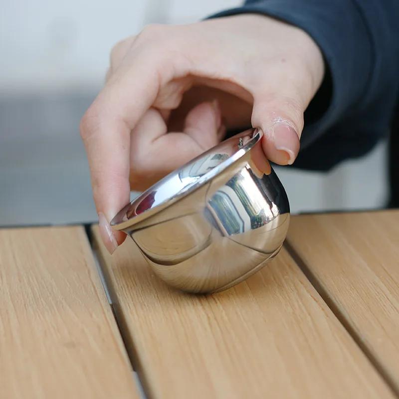 80 мл 316 Хирургическая сталь Рюмка Премиальная дегустационная чашка для ликера Стакан для виски, текилы, спиртных напитков Можно мыть в посудомоечной машине Барная посуда Подарок 2,7 унции