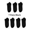 7 Pairs Men's Socks Cotton Ankle Sport Socks Woman Mesh Breathable Bike Running Outdoor Cycling Travel No Show Socks