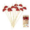 Les Trésors De Lily [Q3291] - Set of 20 Red 'Watermelon' Wooden Aperitif Picks - 12 Cm