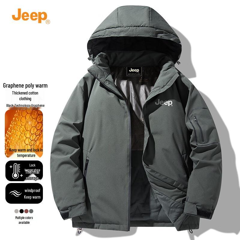 Jeep Мужская зимняя теплая куртка с хлопковой подкладкой
