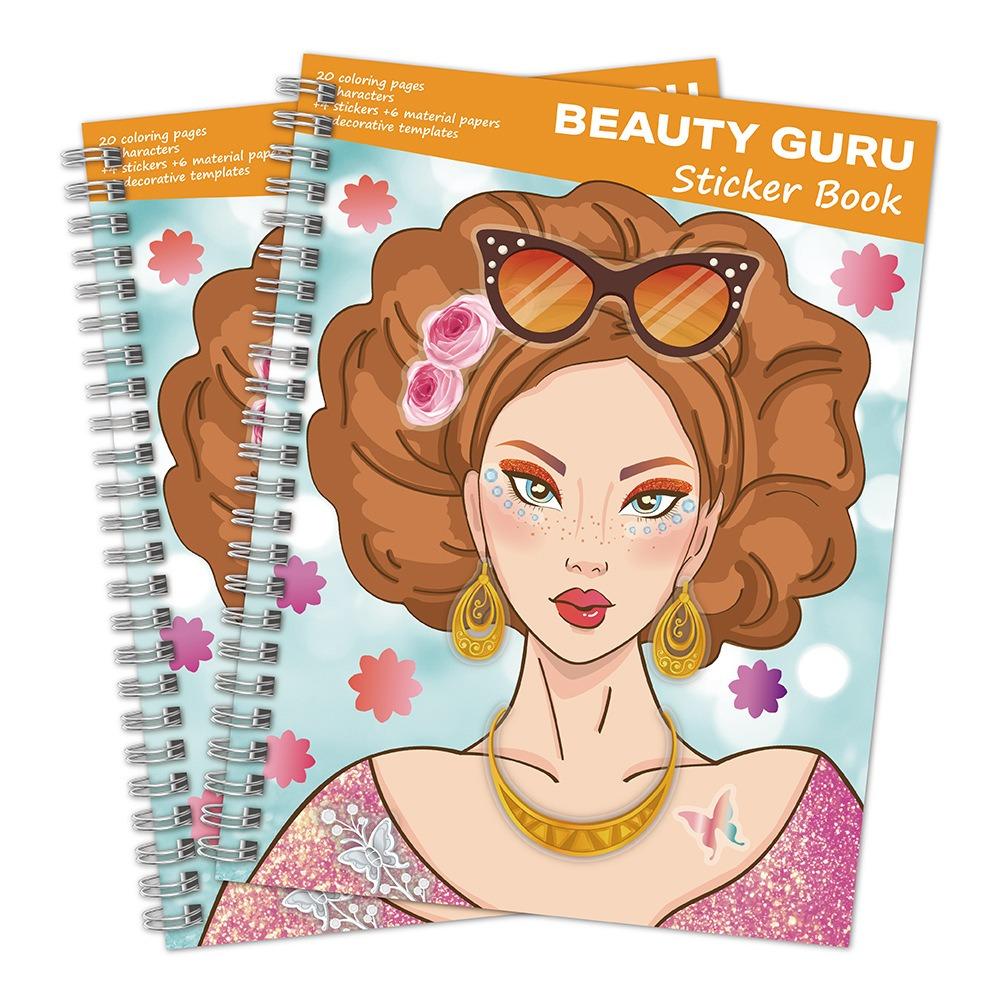 Dress Up Dress Up Sticker Book Self-Adhesive Dress Up Sticker Set Coloring Sticker Book For Girls