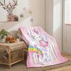 Мультяшный плед Hello Kitty из двухсторонней фланели с 3D цифровой печатью