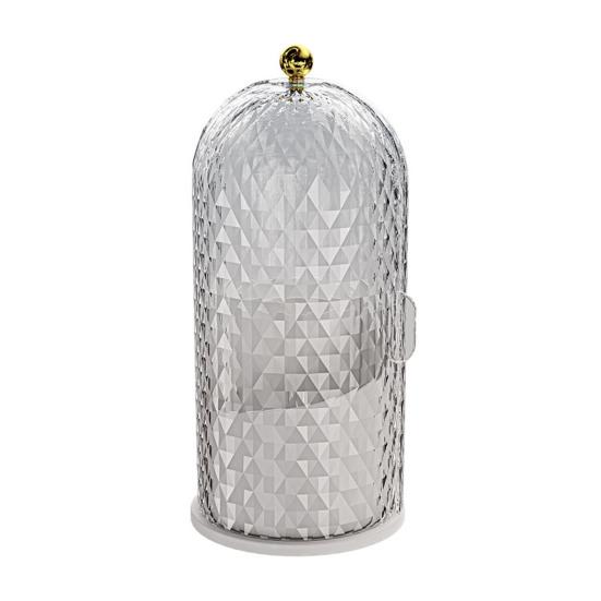 Держатель зубной щетки с крышкой, органайзер для хранения косметики, пылезащитный вращающийся на 360 градусов держатель для зубной щетки и кистей для макияжа