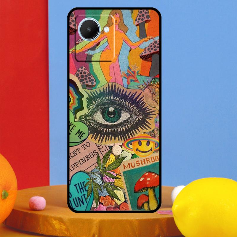 Инди-хиппи Арт Для Realme C75 C71 C55 C53 C67 C61 C33 C63 C51 10 11 12 13 14 15 Pro Plus C65 GT7 Pro Чехол