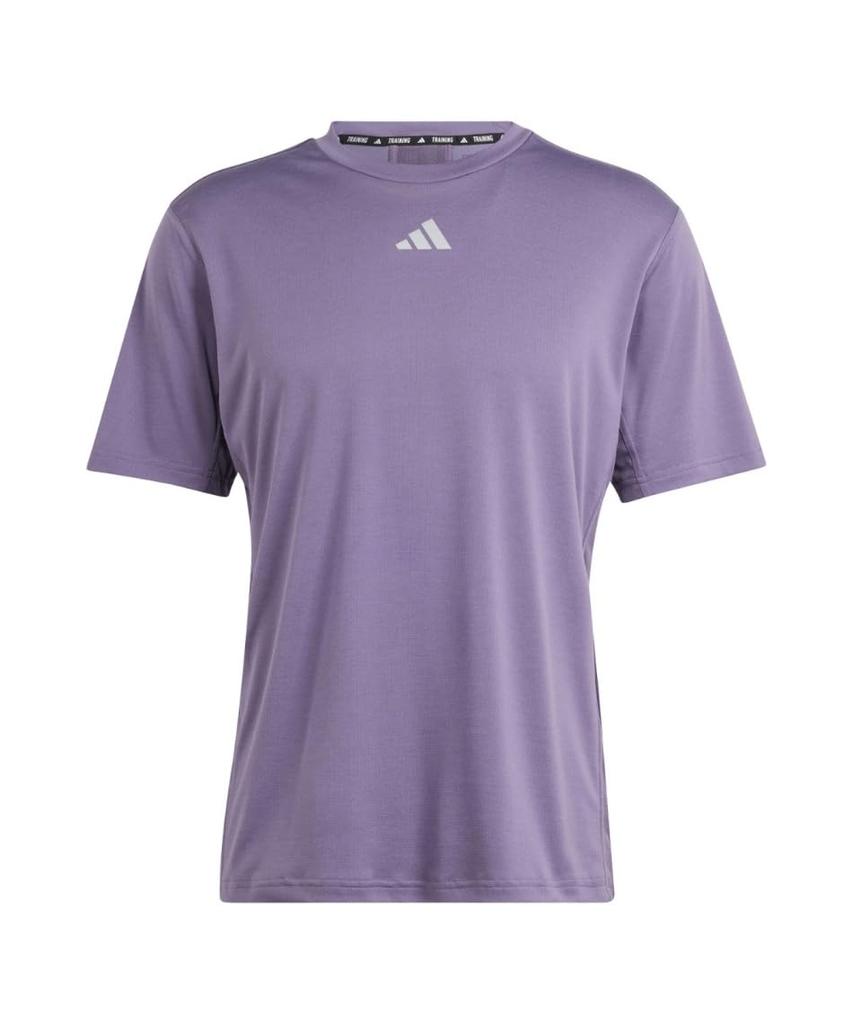 Adidas IHP71 Short Sleeve HIIT Workout Shadow Violet Size Men's T-Shirt, 3-Stripes, (IS3717), J/S
