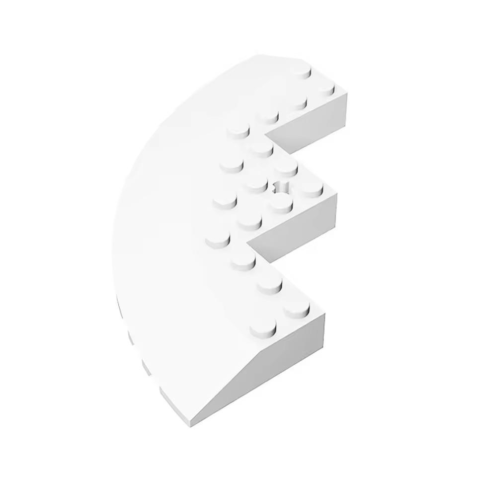 10 шт. Совместимые с MOC 58846 детали конструктора 10x10 наклонный круглый угол DIY создание детских игрушек