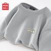 MINISO Мужская вафельная футболка большого веса с круглым вырезом