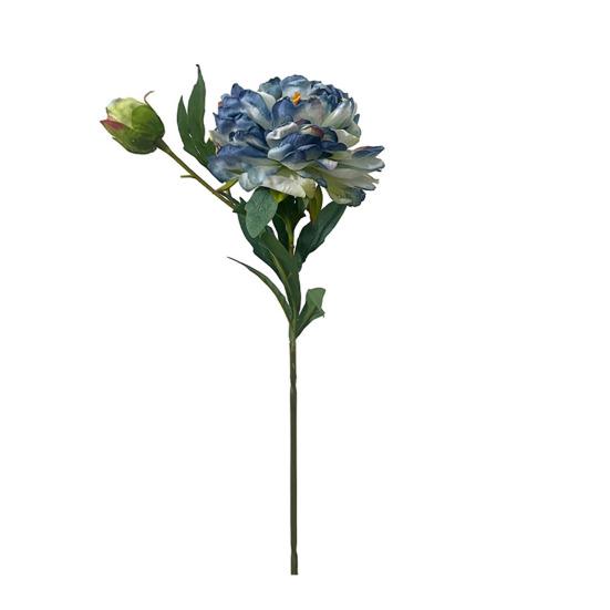 24" Artificial Peonies Flowers Faux Silk Peony Flower Fake Long Stem for Vase Floral Arrangement