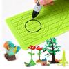 3D-ручка для рисования Силиконовый коврик DIY С 2 защитными накладками на пальцы Шаблон Инструмент для рисования Силиконовая подкладка Инструменты для рисования для детей Взрослых