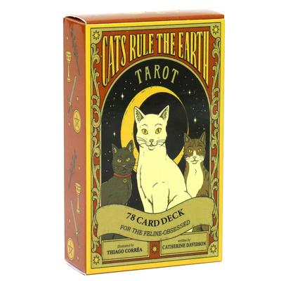 Карты Таро «Кошки Правят Землей» A 78 Oracle English Visions Divination Edition Колода Борад Игры