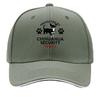 Кепка бейсболка для охраны чихуахуа Регулируемая Snapback Легкая Черная с Белыми Отпечатками Лап Кепка-сэндвич