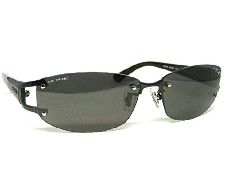 Солнцезащитные очки Police Polarized POLICE SPLC60J 530P 59 с защитой от ультрафиолета, без оправы, двухточечная японская модель 2021 года, овальная титановая комбинированная оправа