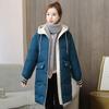 Women Winter Warm Coat Fashion Hooded Down Jacket Cotton Padded Long Female Zipper Outerwear