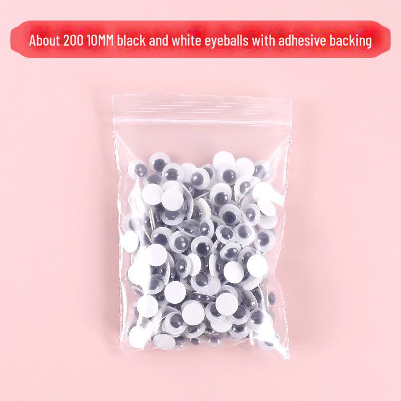 Красочные самоклеящиеся подвижные глаза с ресницами для поделок своими руками