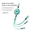 Car Interior 3 In 1 Micro USB Type C Fast Charging Cable For Subaru STI Impreza Legacy WRX BRZ Forester XV Outback Exiga Ascent nbb0