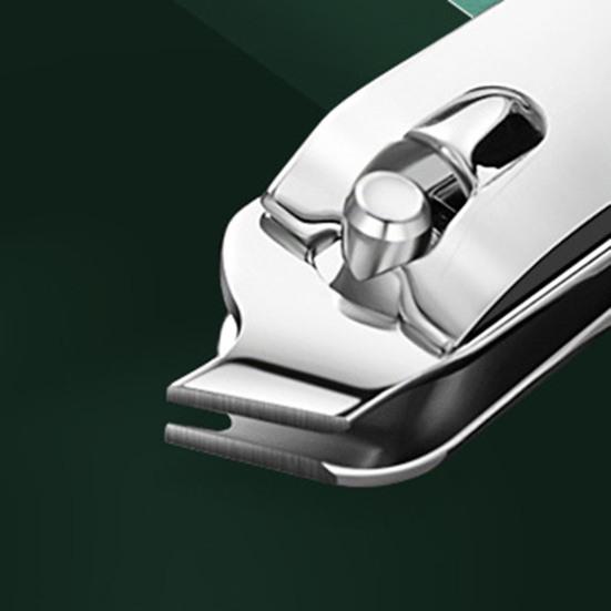 4 шт./набор острых кусачек для ногтей с кожаным чехлом и изогнутым краем, профессиональная нержавеющая сталь