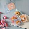 100/200/300pcs Mini Cartoon Cat Packaging Bag Baking Snack Self-adhesive Bag Cartoon Cat Biscuit Cookie Packaging Bag Organizer