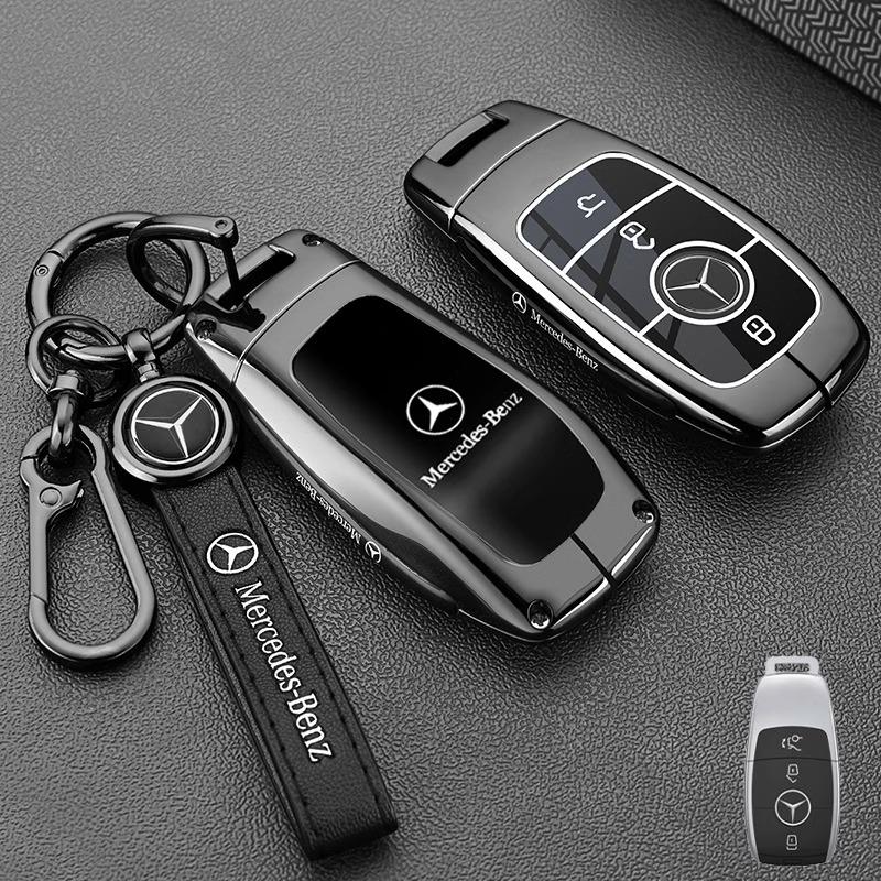 ZJH5 Metal Car Smart Remote Key Case Cover For Mercedes Benz W205 W206 W204 W213W177 W223 W247 GLC GLA CLA GLB GLS Key Protect Shell