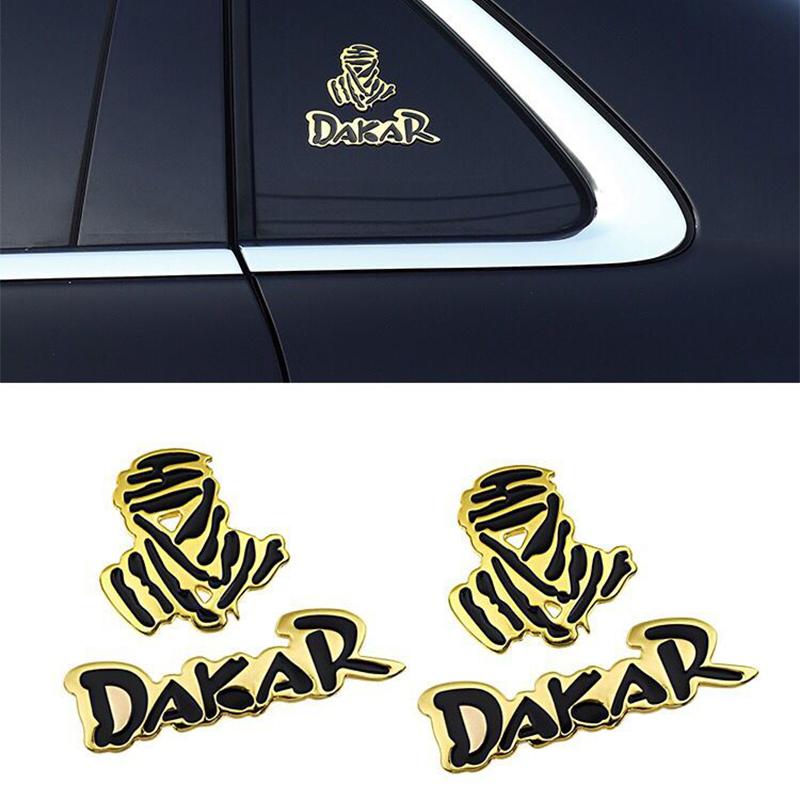 Автомобиль 3D металлическая наклейка логотип Дакара для ралли внедорожного внедорожника Jeep Dodge Ford автомобильный задний багажник эмблема значок мотоциклетные наклейки