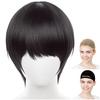 CaseEden Cosplay Smooth with Blunt Black 6076 Wig, Premium, Bob, Short, Bangs, Hair,