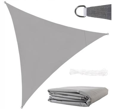 Garden Sunshade Parasol Awning Shade Sail 3.5x3.5x3.5m Gray
