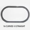 Straight Train Tracks Curved Accessories Car Blocks Building Sets DIY 10-100 Pcs Kids Toys MOC Bricks City Switch Rail Crossing