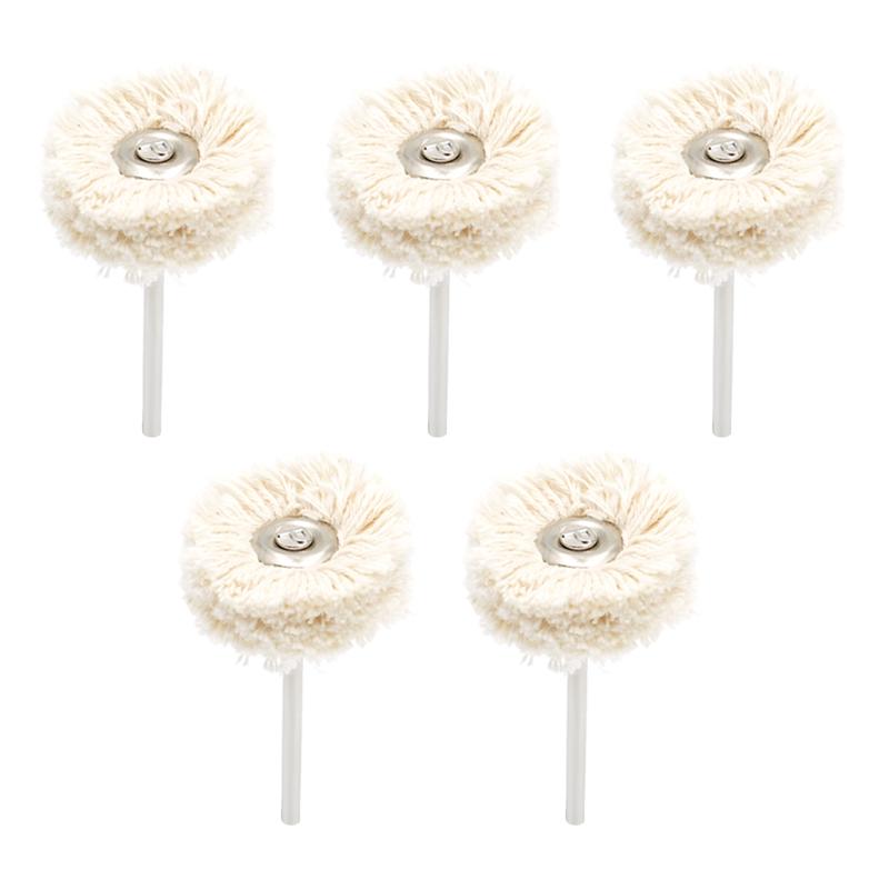 5Pcs Dental Polishing Brush Wheel Flat Grinder Hp Shank Grinding Buffing Dentistry Material Wool Brush Pig Bristle Brush Head