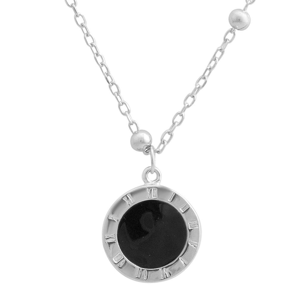 Серебряное колье с емаллю, вес изделия 3,81 гр (2190653)