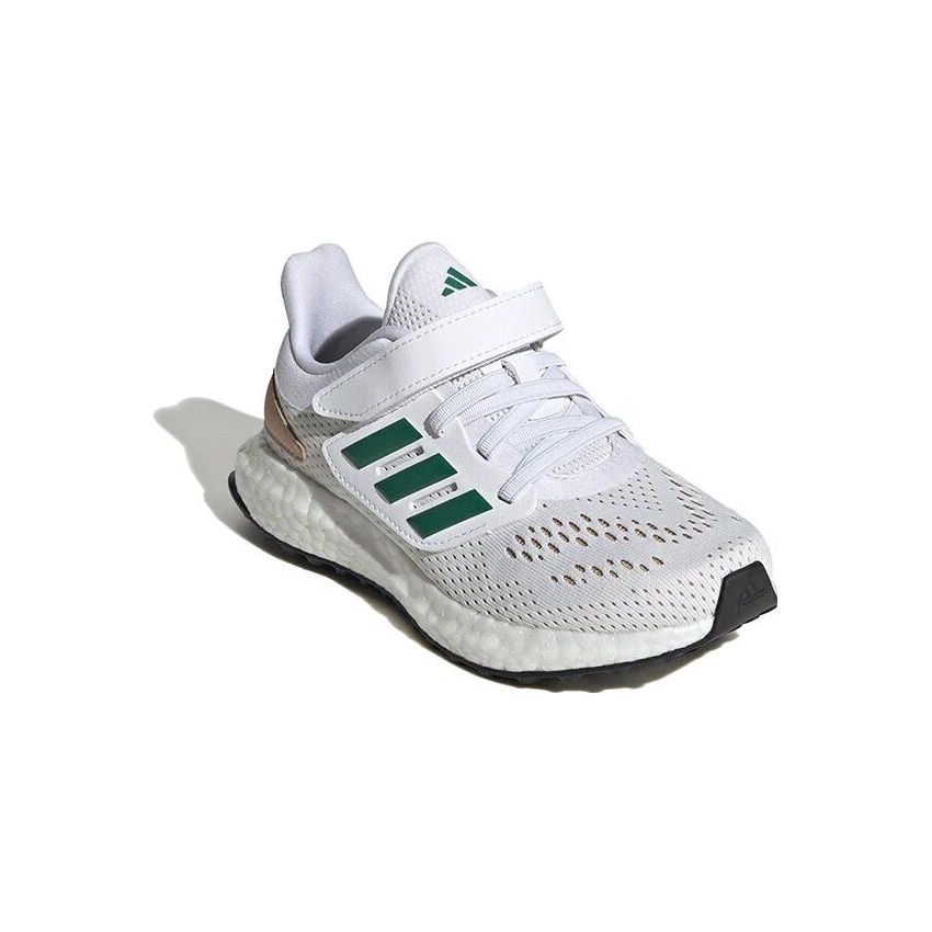Adidas Pureboost 22 Comfortable Casual Durable Low-Top Kids Running Shoes Kids Running Shoes White Green IF5554