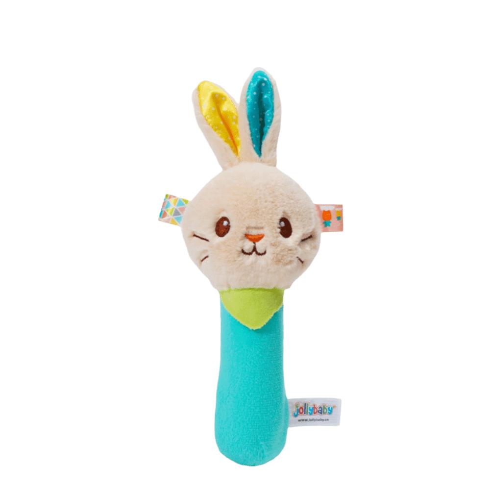 Squeaky Sound Soft Stuffed Animal Rattle Soft Plush Sensory Toys Baby Rattles Newborn Development