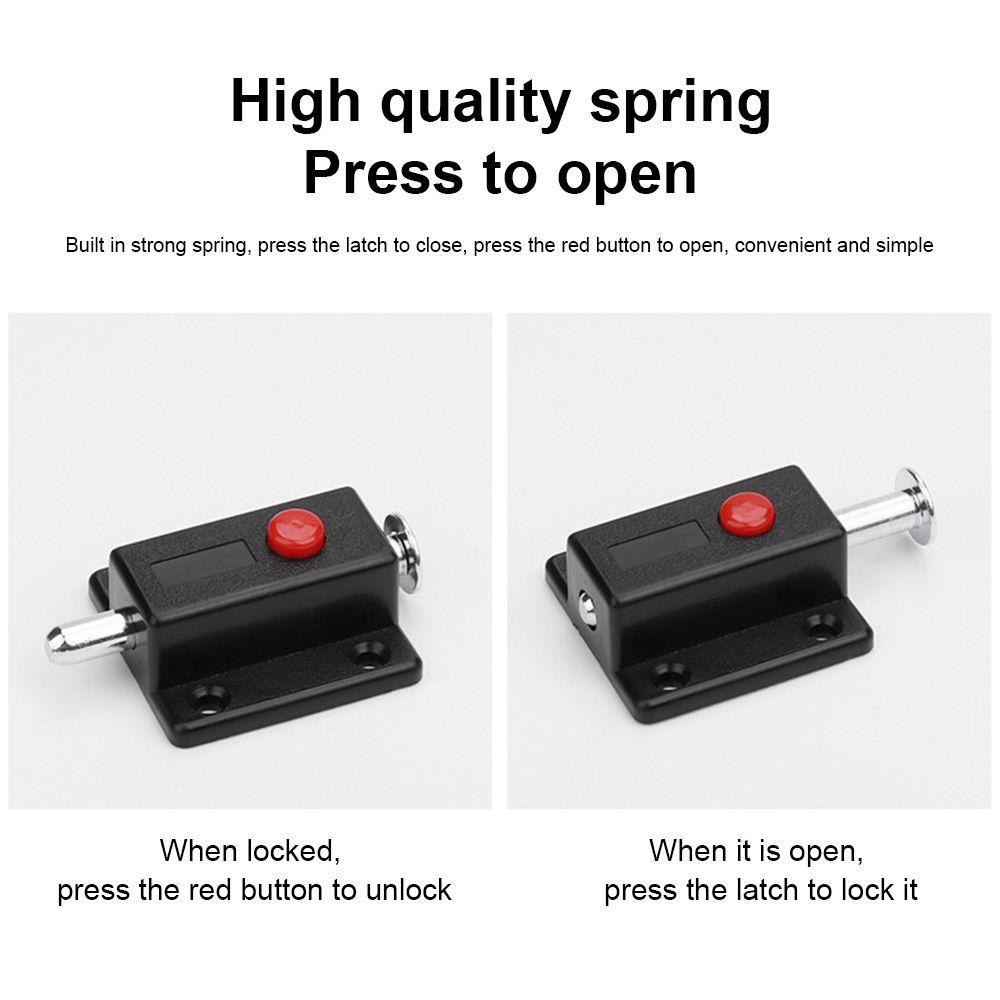 10 шт. пружинная кнопка безопасности для двери шкафа болты для двери шкафа присоска защелка замок сплошная дверная защелка