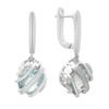 Серебряные серьги с натуральным топазом 11.96ct (2179719)