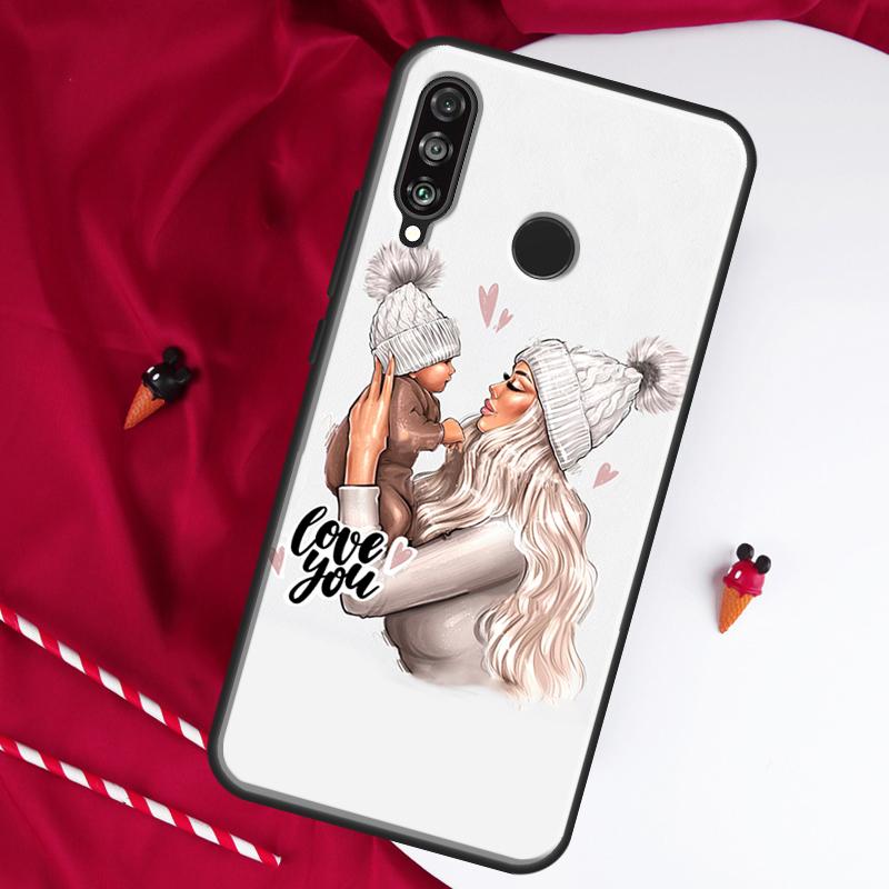 Супермама Девочка Сын Дочь Для Huawei Nova 9 SE 10 5T Y90 Y70 Y60 Y61 Y91 Y72 12i 12s 11i P60 Pro P20 P30 P40 Lite Чехол