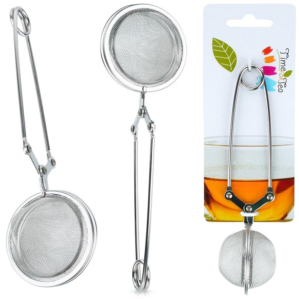 Steel tea strainer 5x16 cm