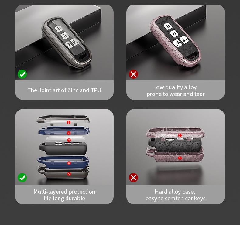 Чехол для ключа автомобиля Honda для моделей N-BOX, N-ONE, N-WGN, N-VAN - Сумка-чехол для ключа