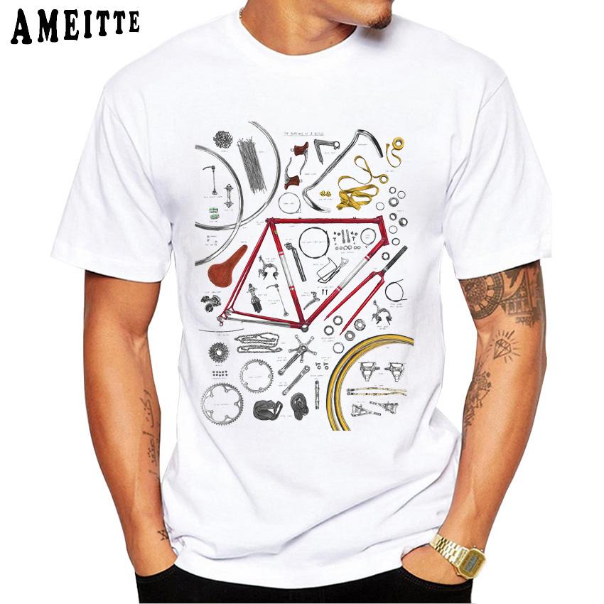 Bikepacking Funny Gear List Design T Shirt Summer Men Short Sleeve Bicycles Sport White Casual Tops