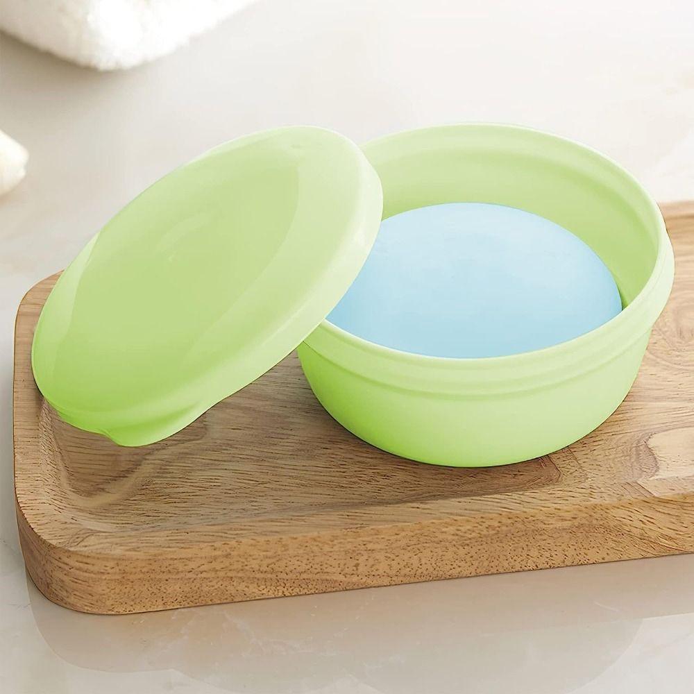 Plastic Travel Soap Container Self Draining Portable Soap Dish Laundry   Shower