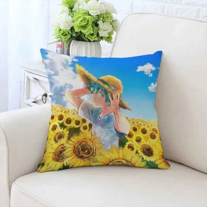 Роскошный домашний декор, наволочка для автомобиля, гостиной, дивана, чехол для подушки с рисунком подсолнуха и девушки