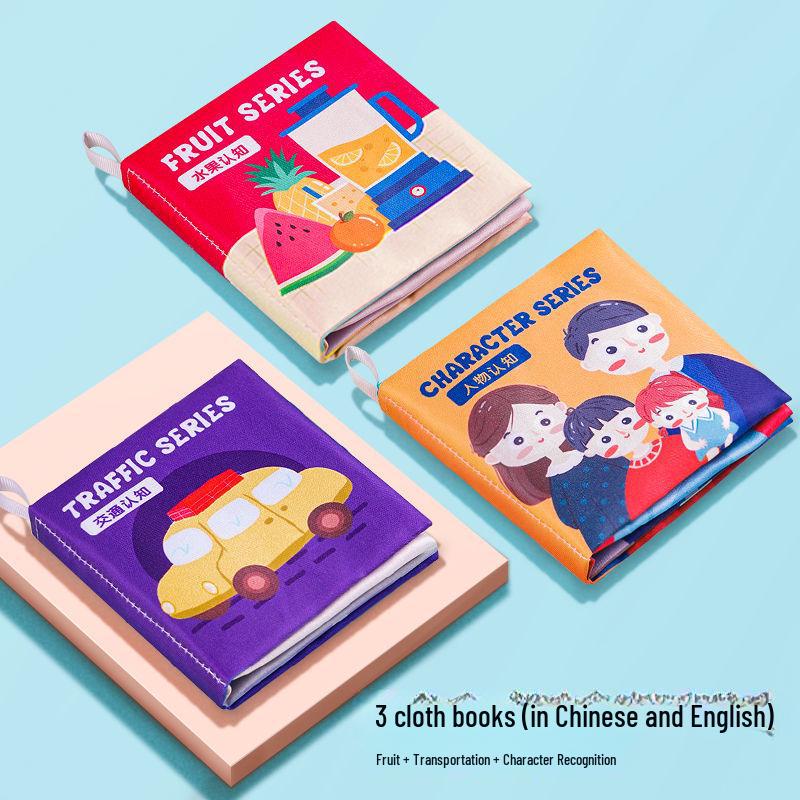 Неразрушимая детская тканевая книга для детей от 3 до 12 месяцев: 3D, Звук, Игрушка для раннего развития