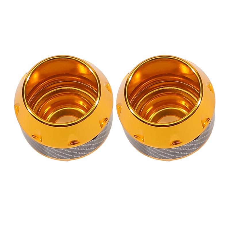 A Pair Of Carbon Fiber Motorcycle Front Fork Covers, Universal Frame Slider Pads, Suitable For Motorcycles And Scooters