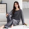 Женская пижама из немецкого вельвета, осенне-зимняя, с длинными рукавами, можно носить на улице, тонкий вельвет, полированный, теплый, домашняя одежда высокого класса