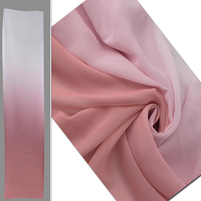 1/3/5M 100D Ombre Chiffon Fabric Gradient Two-tone Color Ombre Fabric For Diy Ancient Hanfu Fabric Dress Performance Costume