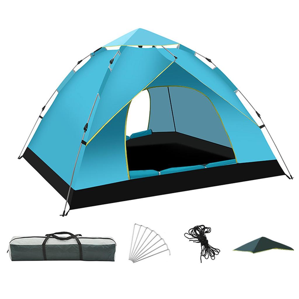 Camping Outdoor Tent for Camping Double Layer Tent for Easy To Set UV Disaster for Outdoor for 2 To 3 Windproof and Mountain Cherry Blossom All Sports