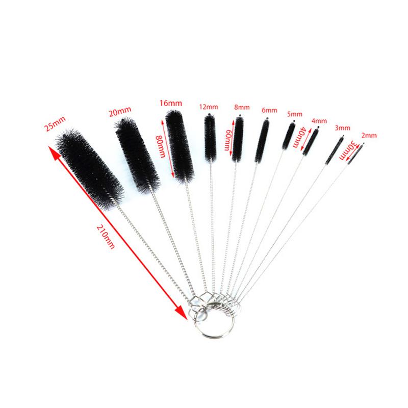 10pcs Nylon Tube Brushes Straw Collection for Drinking Straws Glasses Keyboards Jewelry Cleaning Eco-friendly Reusable Brushes Clean Tools