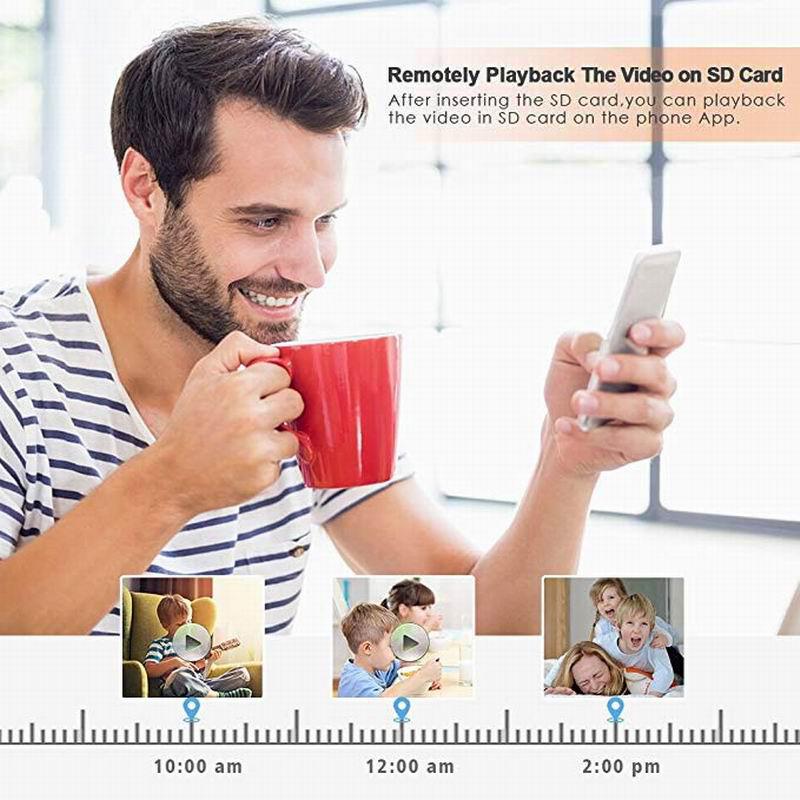 2024 Мини-камера домашней безопасности 1080P HD Беспроводная связь Wi-Fi с дистанционным просмотром Супер мини-камеры наблюдения Няня Cam Маленький рекордер Радионяня