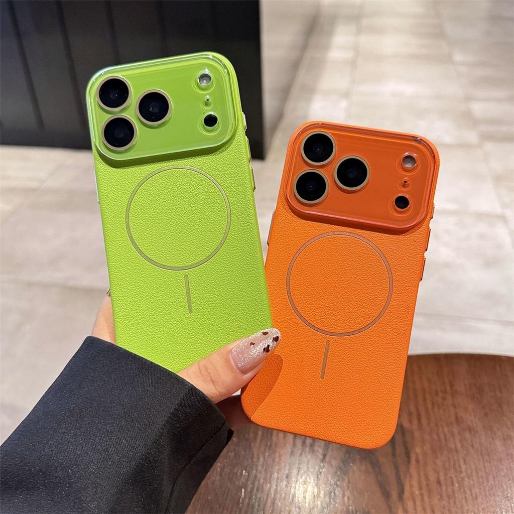 Новый кожаный магнитный чехол для телефона для Apple 17PROMAX Защита от падений, Защита от отпечатков пальцев, Рассеивание тепла, Тонкий магнитный чехол для телефона