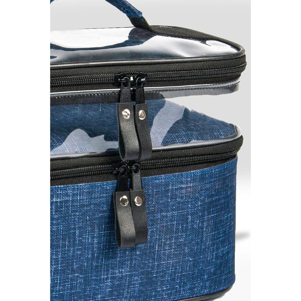 Женская косметичка с двумя большими отделениями, складной органайзер для путешествий, косметичка с вешалкой