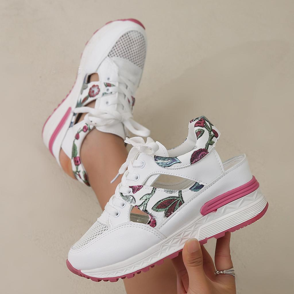 Летние новые дышащие и модные сандалии на толстом каблуке с наклонным каблуком для женщин, повседневные сандалии для студентов, спортивные сандалии с ремешками