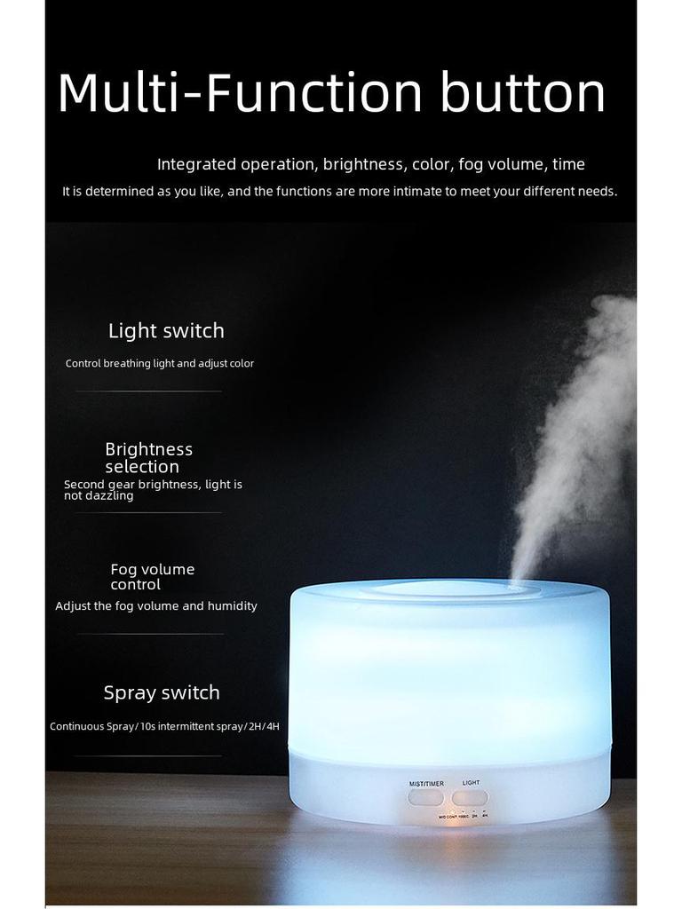 Ультразвуковой ароматерапевтический увлажнитель воздуха MUJI Wood Grain объемом 700 мл и настольный очиститель воздуха